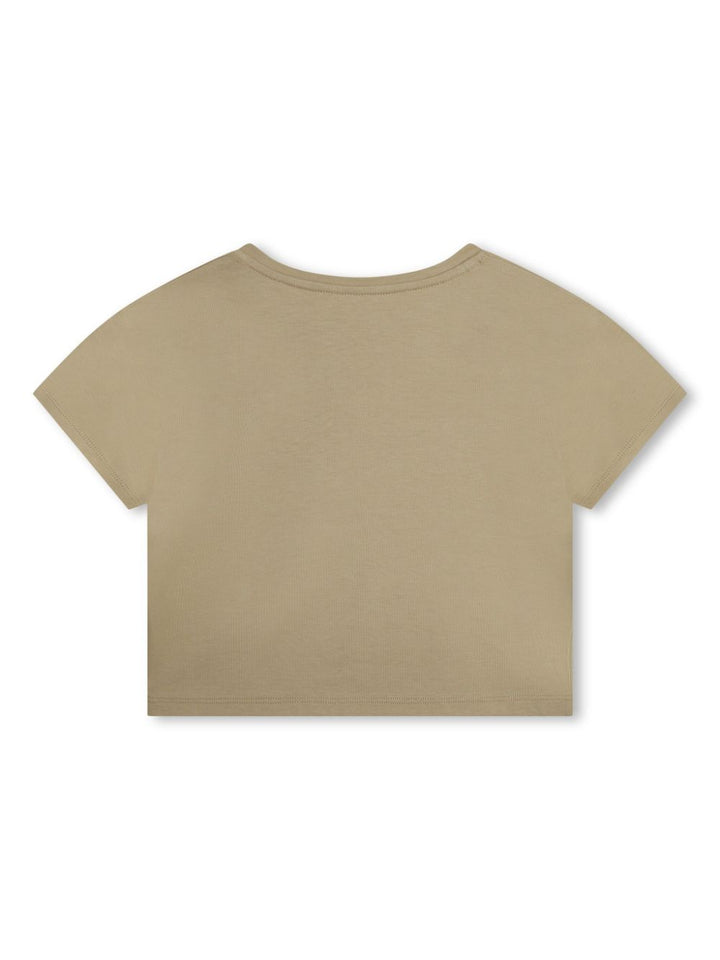 t-shirt beige bambina