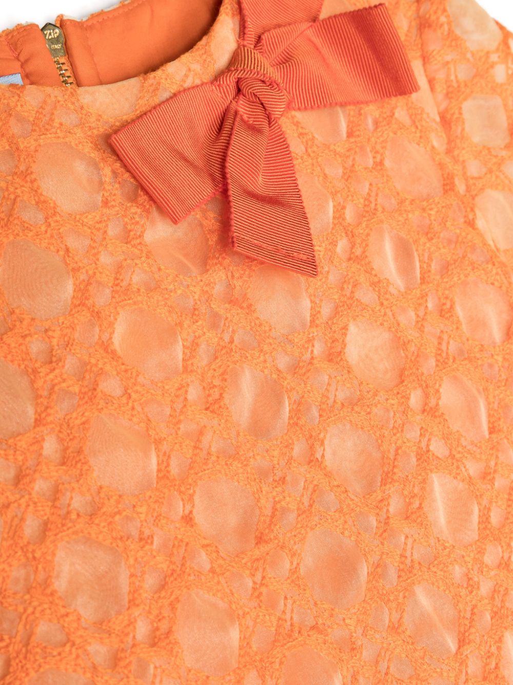 Robe petite fille orange