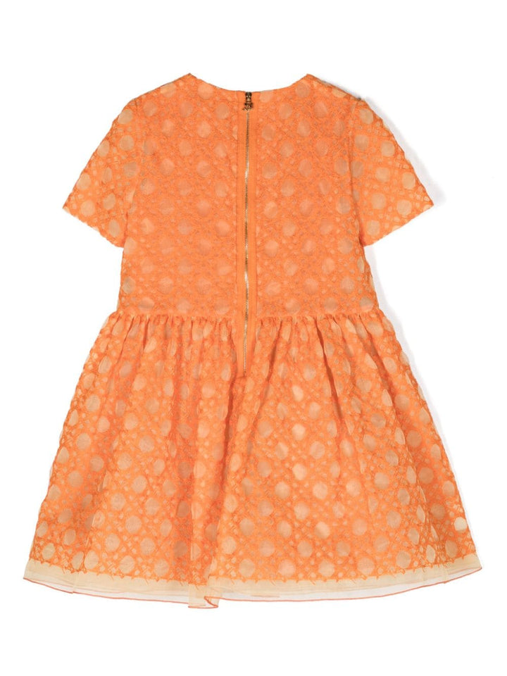 Robe petite fille orange