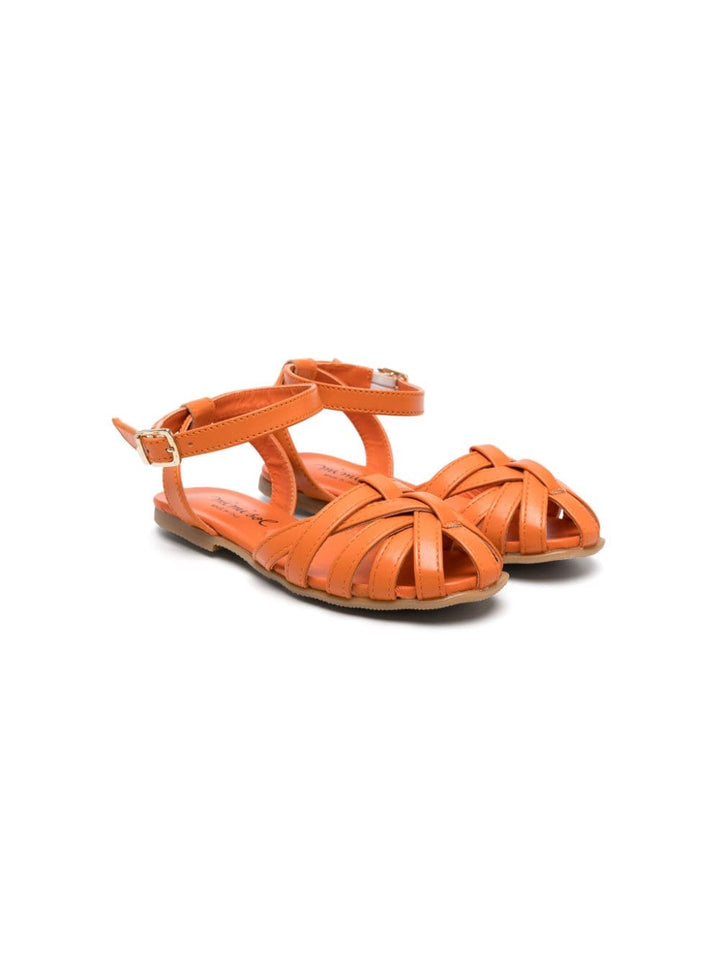 Sandales orange pour fille