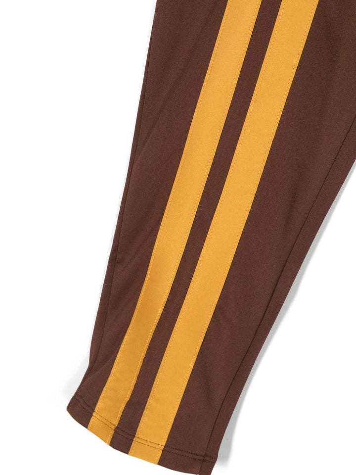 Pantalon de sport rayé Ritzratz pour enfant en marron