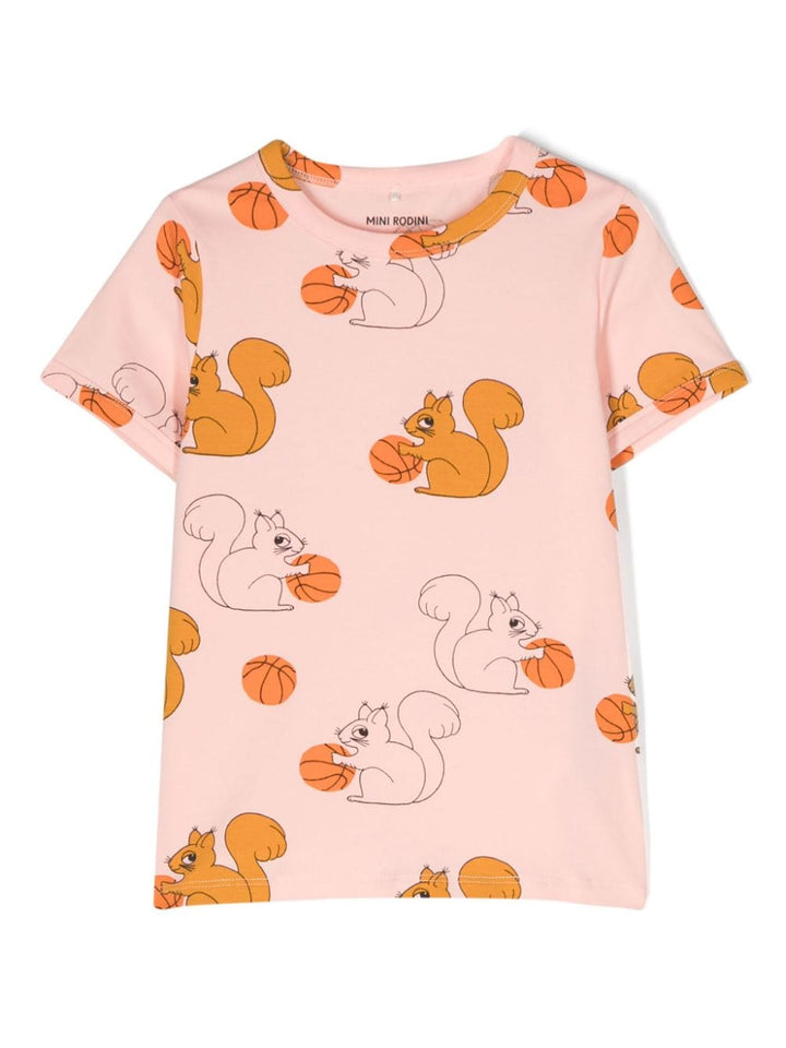 T-shirt rosa bambina