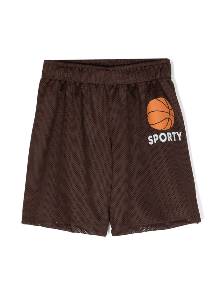 Shorts marroni unisex