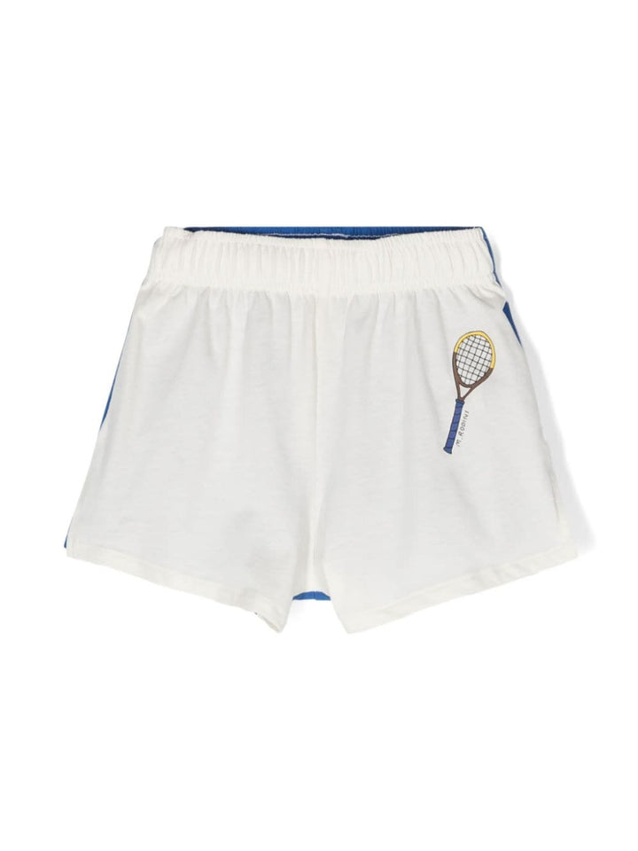 Shorts bianco/blu bambina