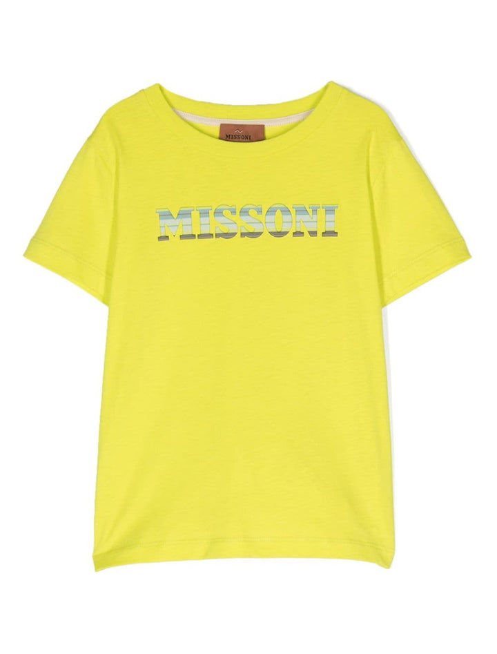 T-shirt bambina giallo limone