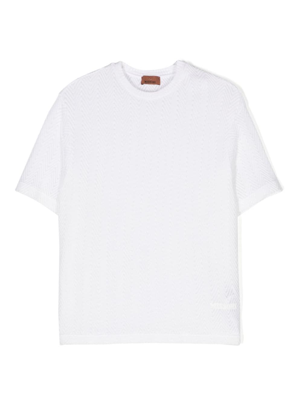 T-shirt garçon blanc