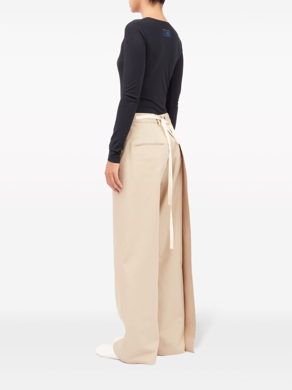 Pantalon beige femme