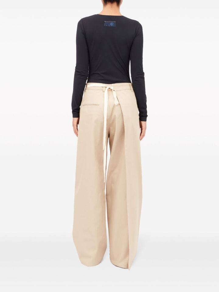 Pantalon beige femme