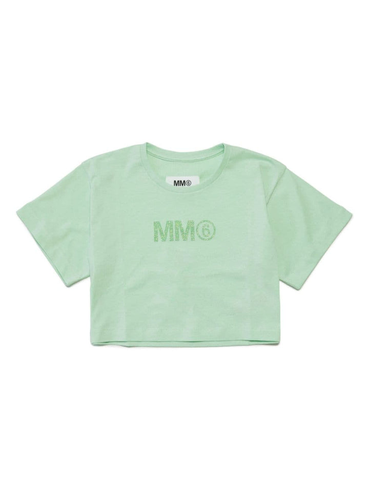 T-shirt verde bambina