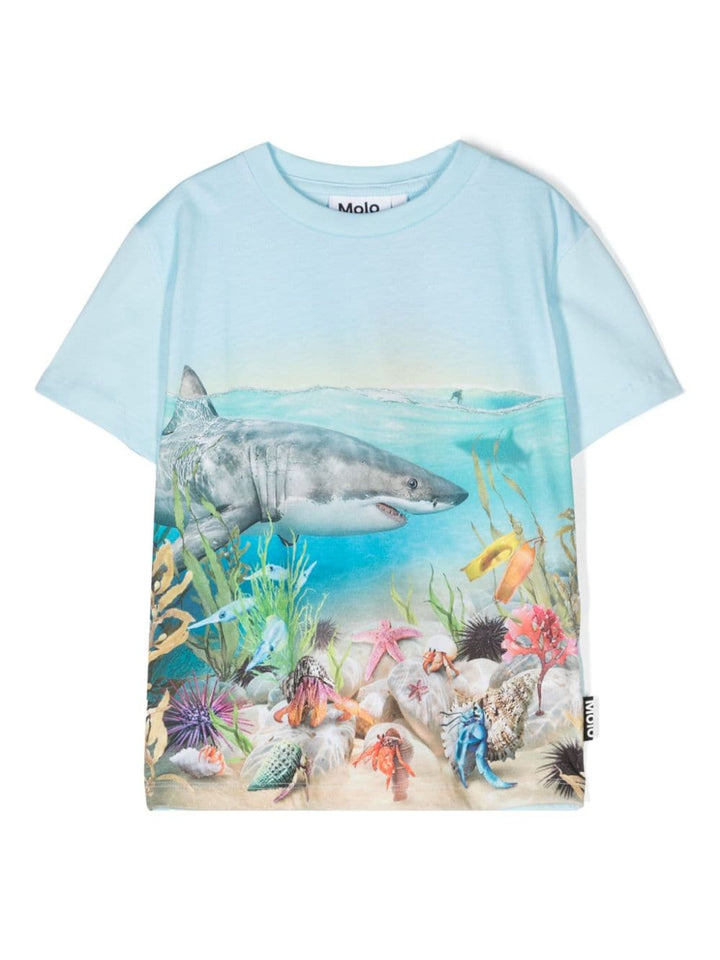 T-shirt azzurra bambino