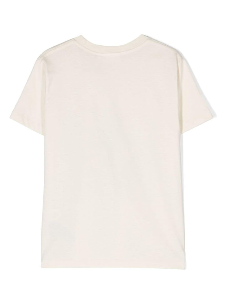 T-shirt bambino bianca crema
