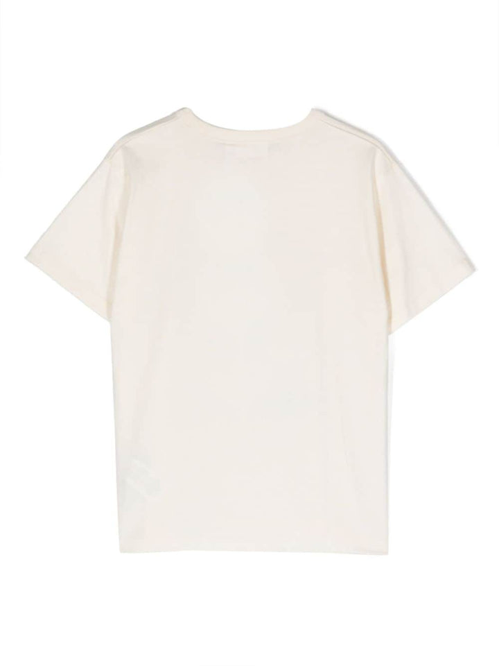 T-shirt bambino bianca avorio