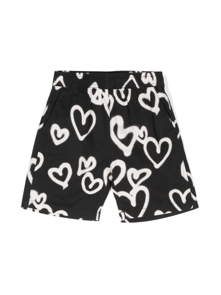 Shorts nero/bianco bambina