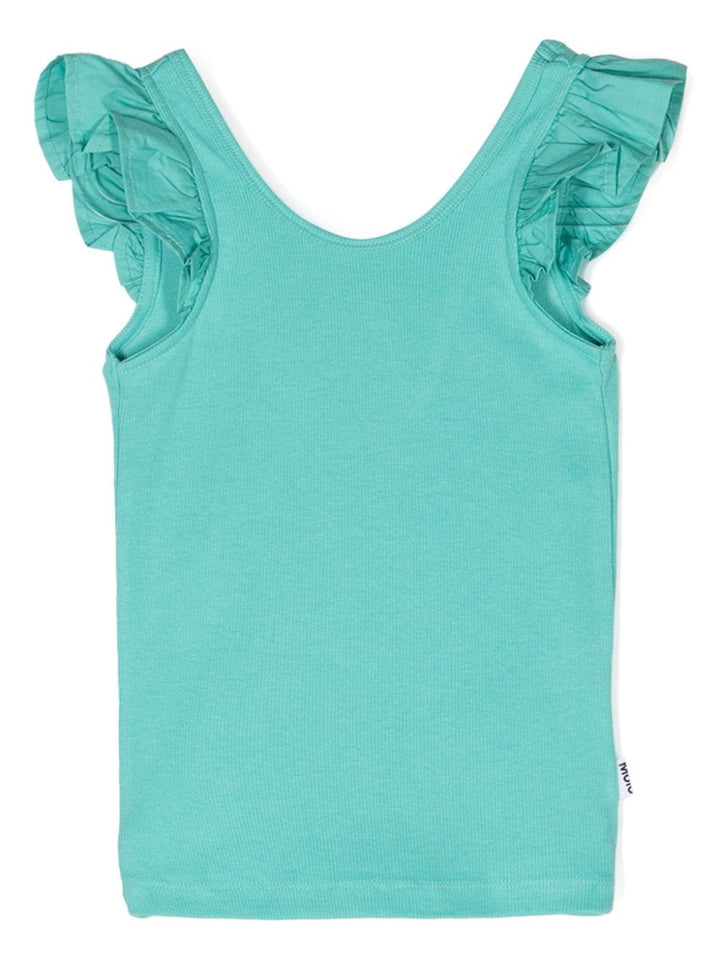 Top turquoise pour fille