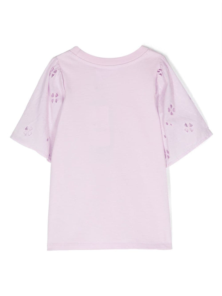T-shirt bambina rosa chiaro