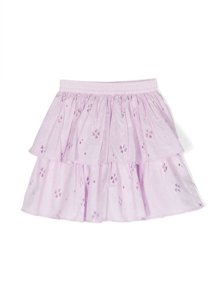 Jupe fille lilas