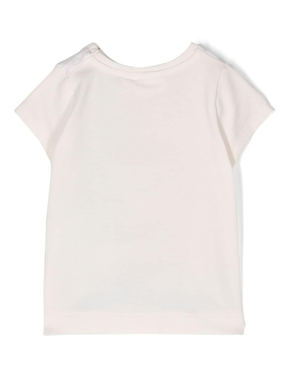 T-shirt nouveau-né beige/multicolore