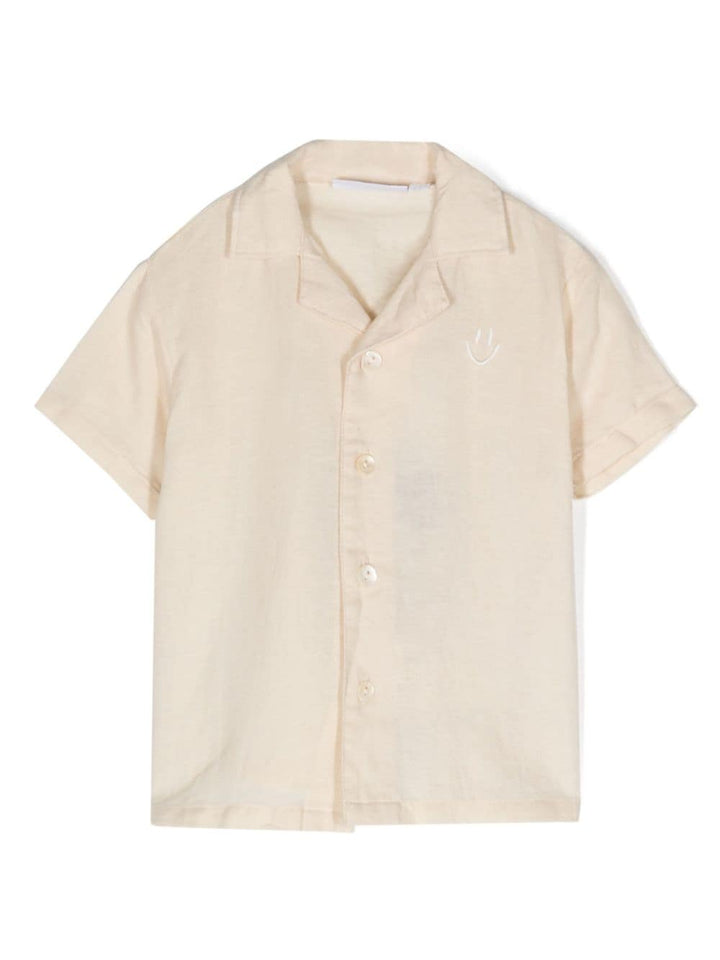 Camicia beige neonato