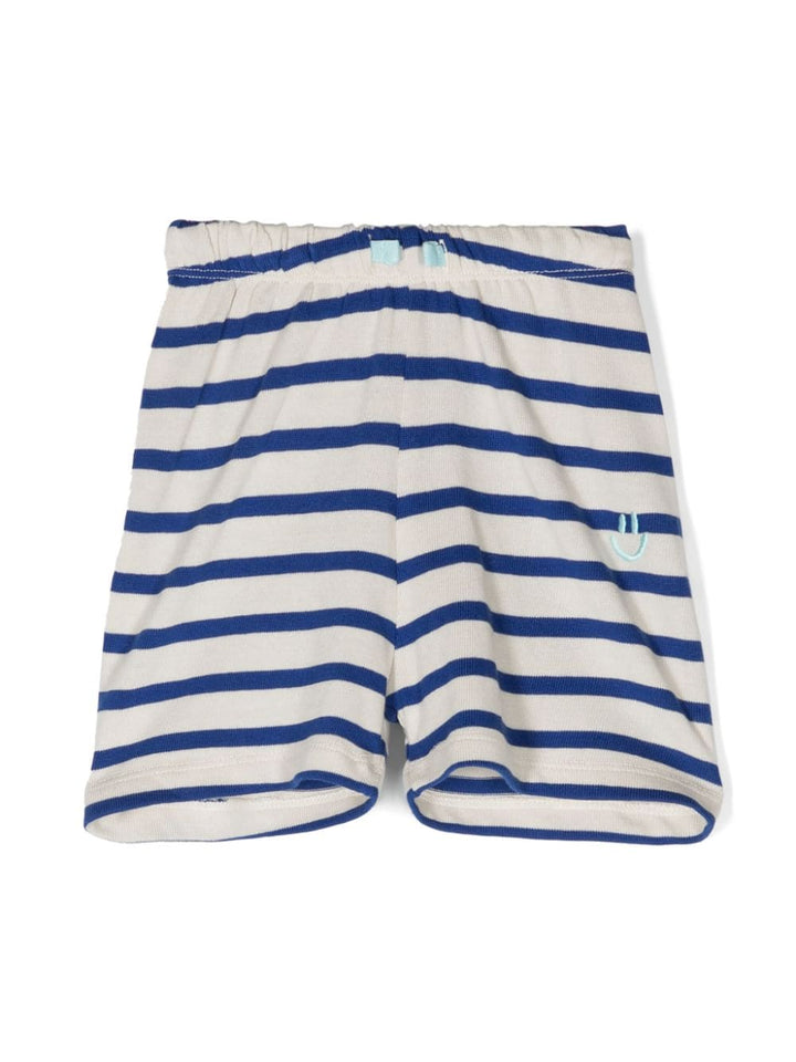 Shorts blu/bianco neonato