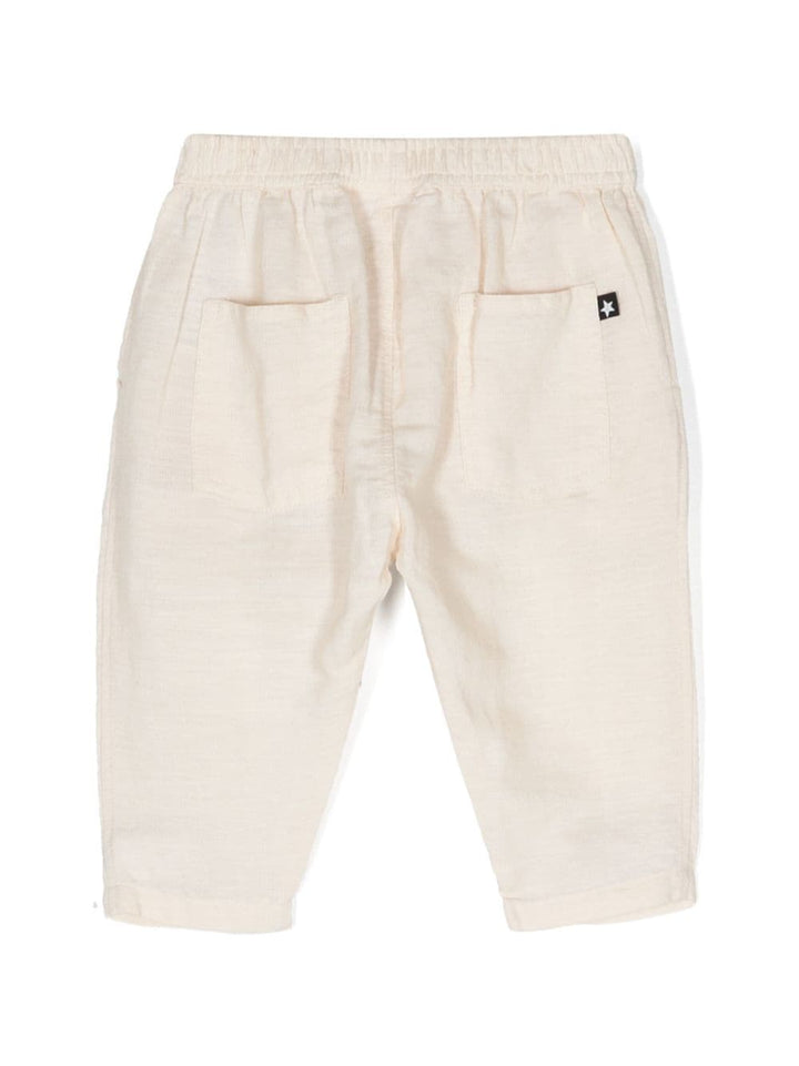 Pantaloni beige neonato