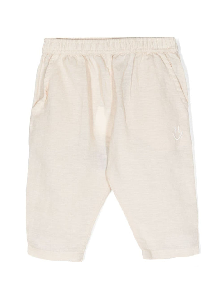 Pantaloni beige neonato