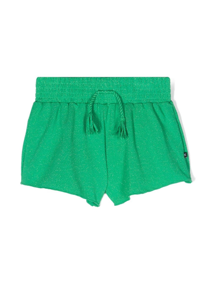 Shorts verde bambina