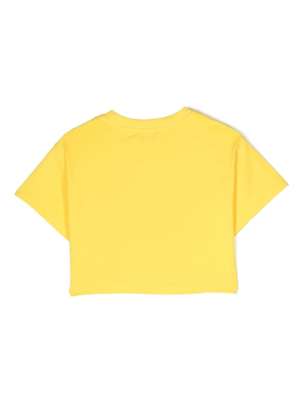 T-shirt fille jaune