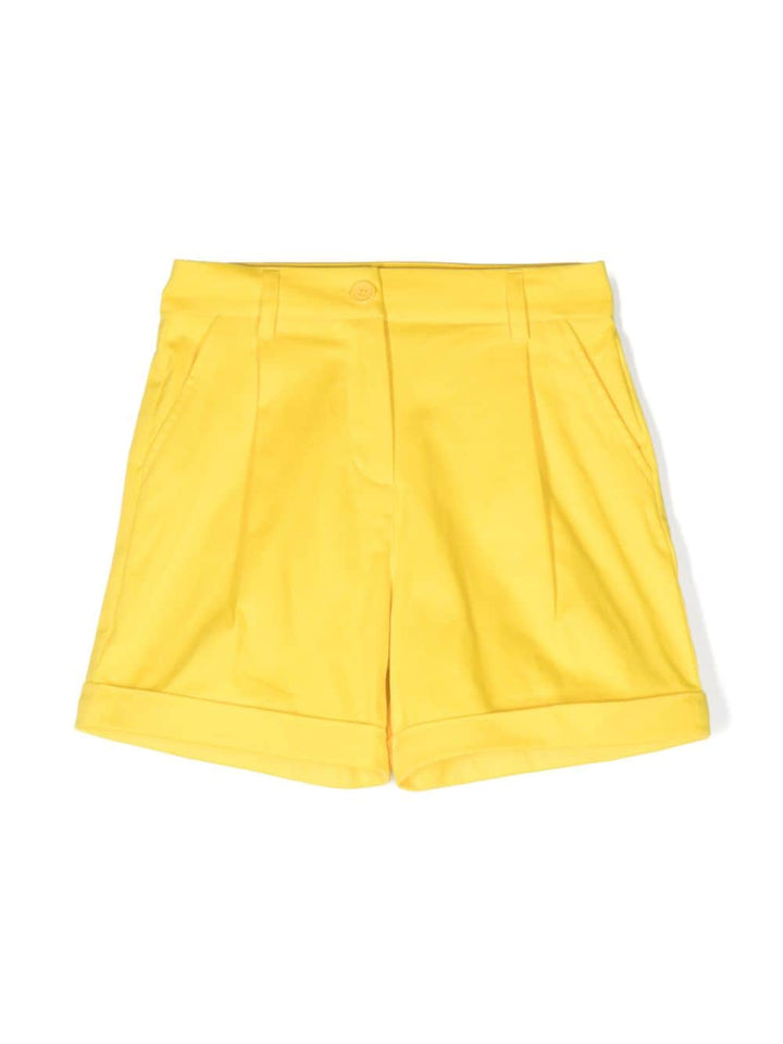 Short jaune pour fille