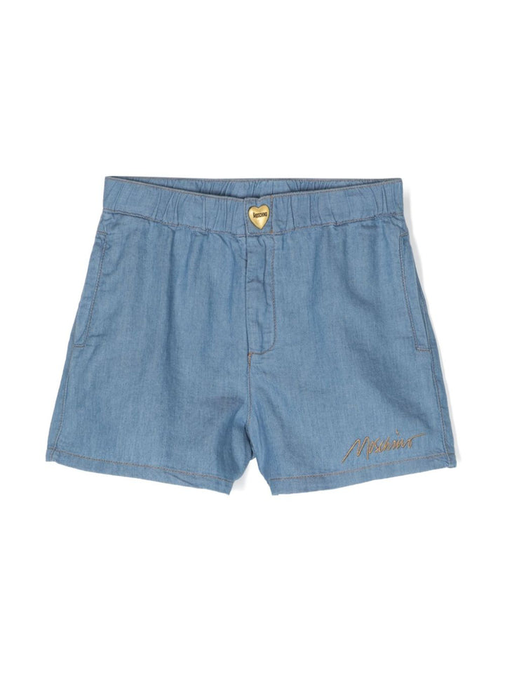 Short enfant bleu clair