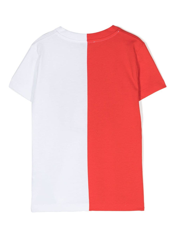 T-shirt enfant rouge/multicolore