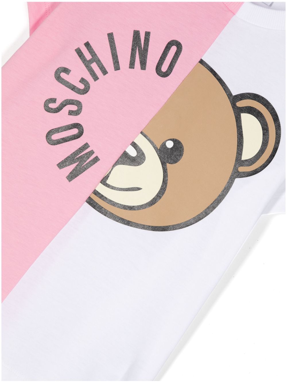 T-shirt bianco/rosa bambina