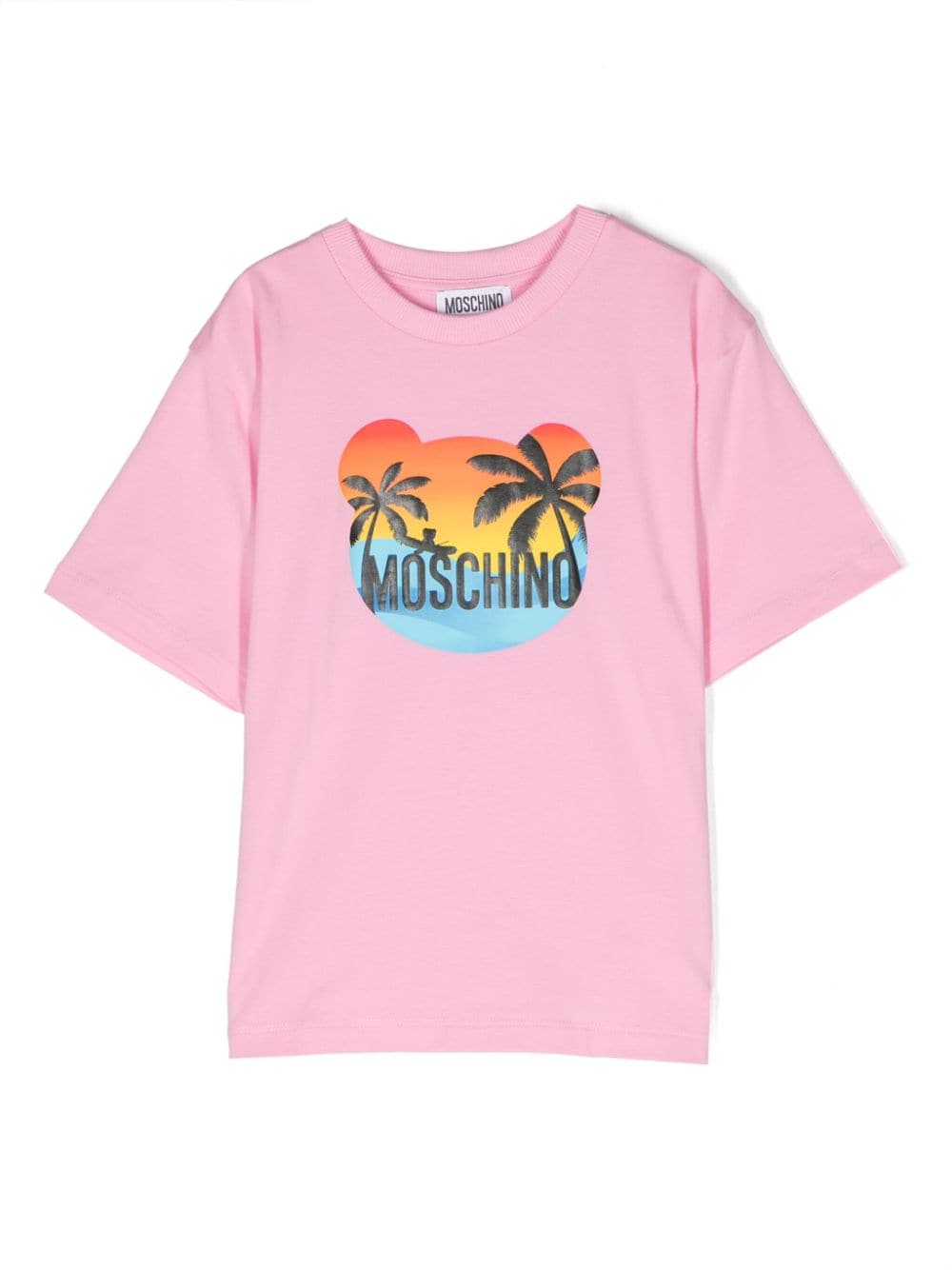 T-shirt fille rose/multicolore