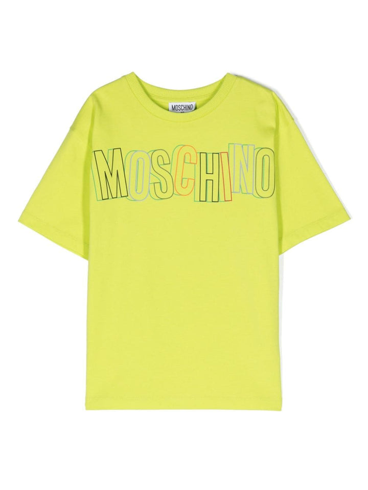 T-shirt bambina lime/multicolore