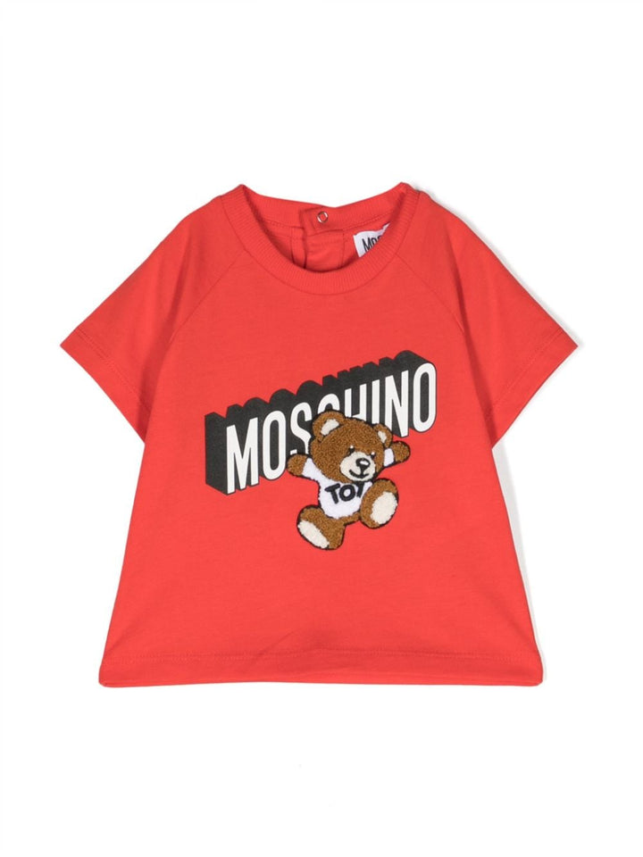 T-shirt rosso neonato