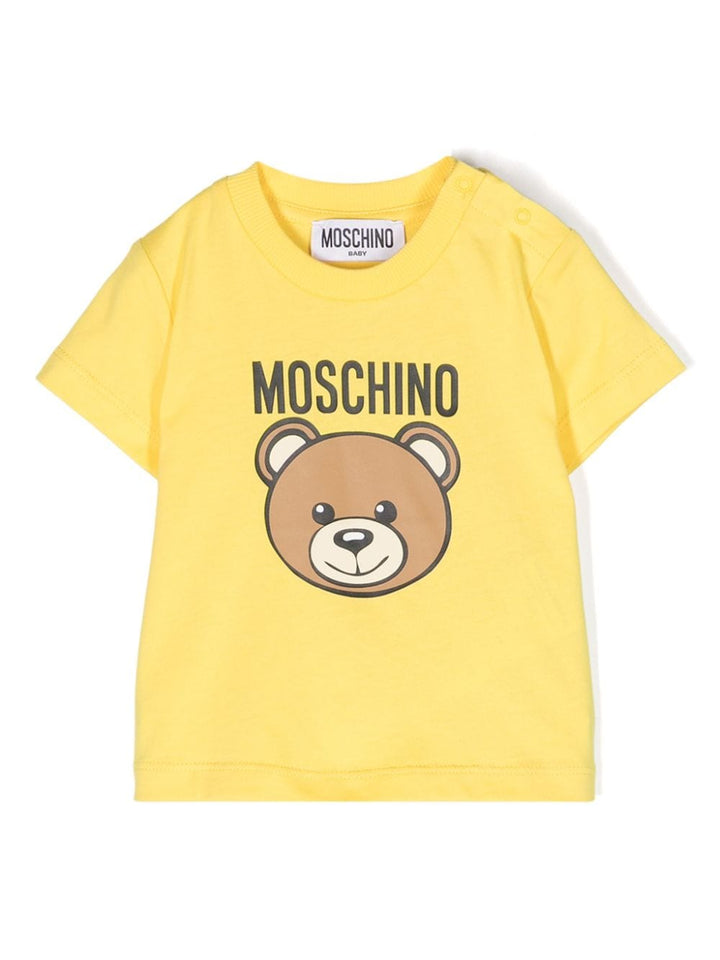 T-shirt gialla neonata