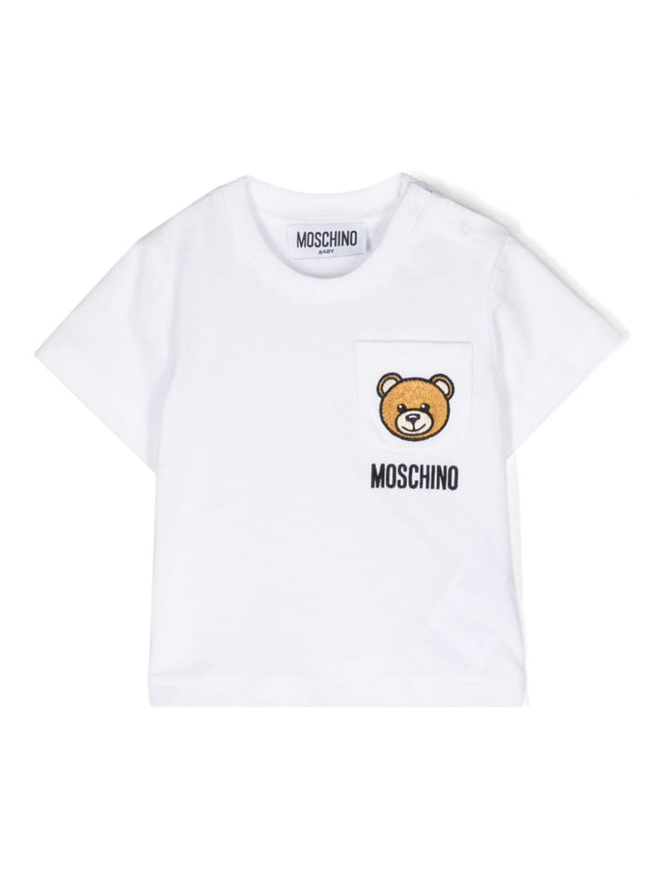 T-shirt bianca neonato