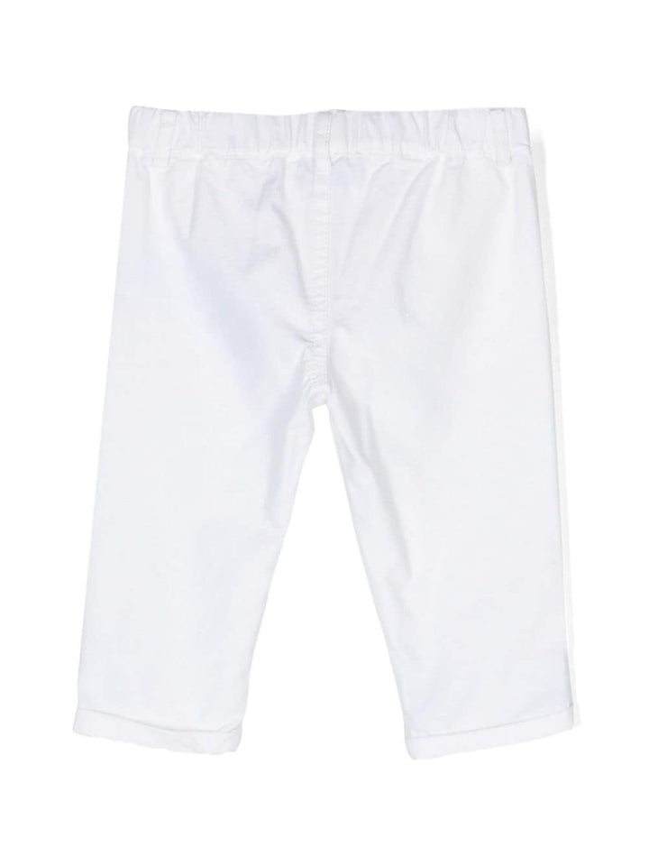 Pantaloni bianchi neonato