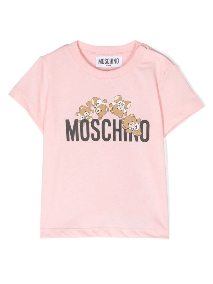 T-shirt rosa pastello neonata