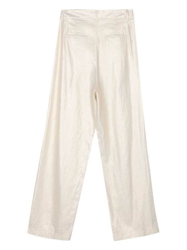 pantaloni oro donna