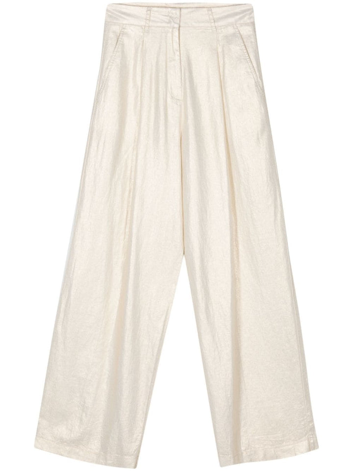 pantaloni oro donna