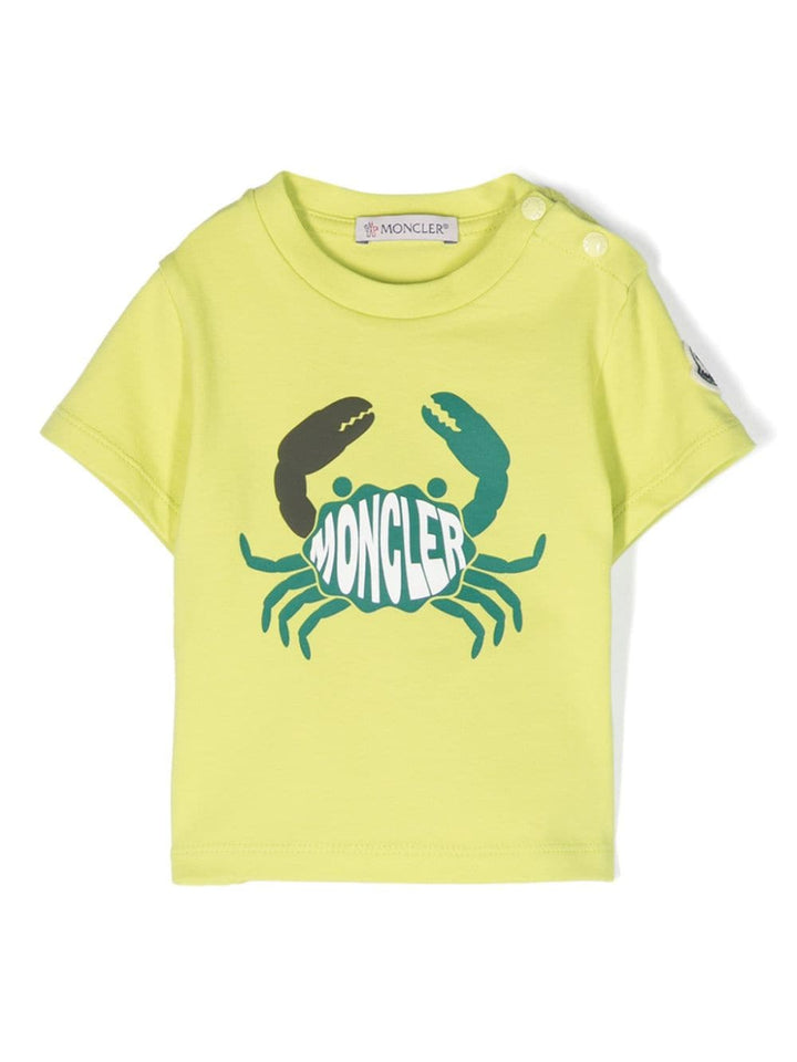 T-shirt verde neonato unisex