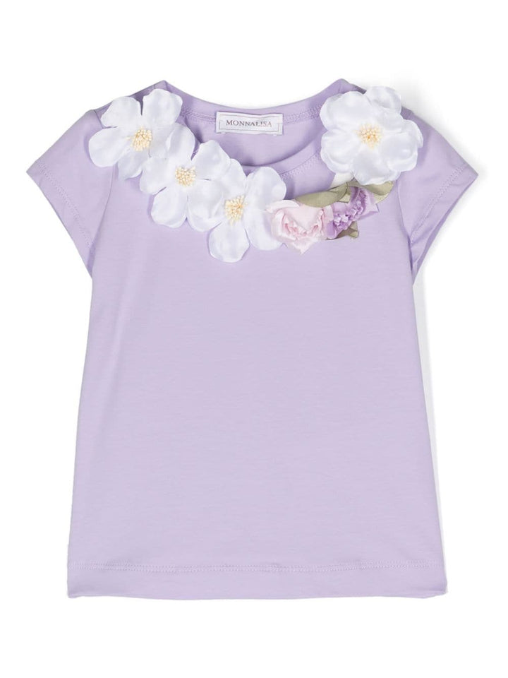 T-shirts fille violets