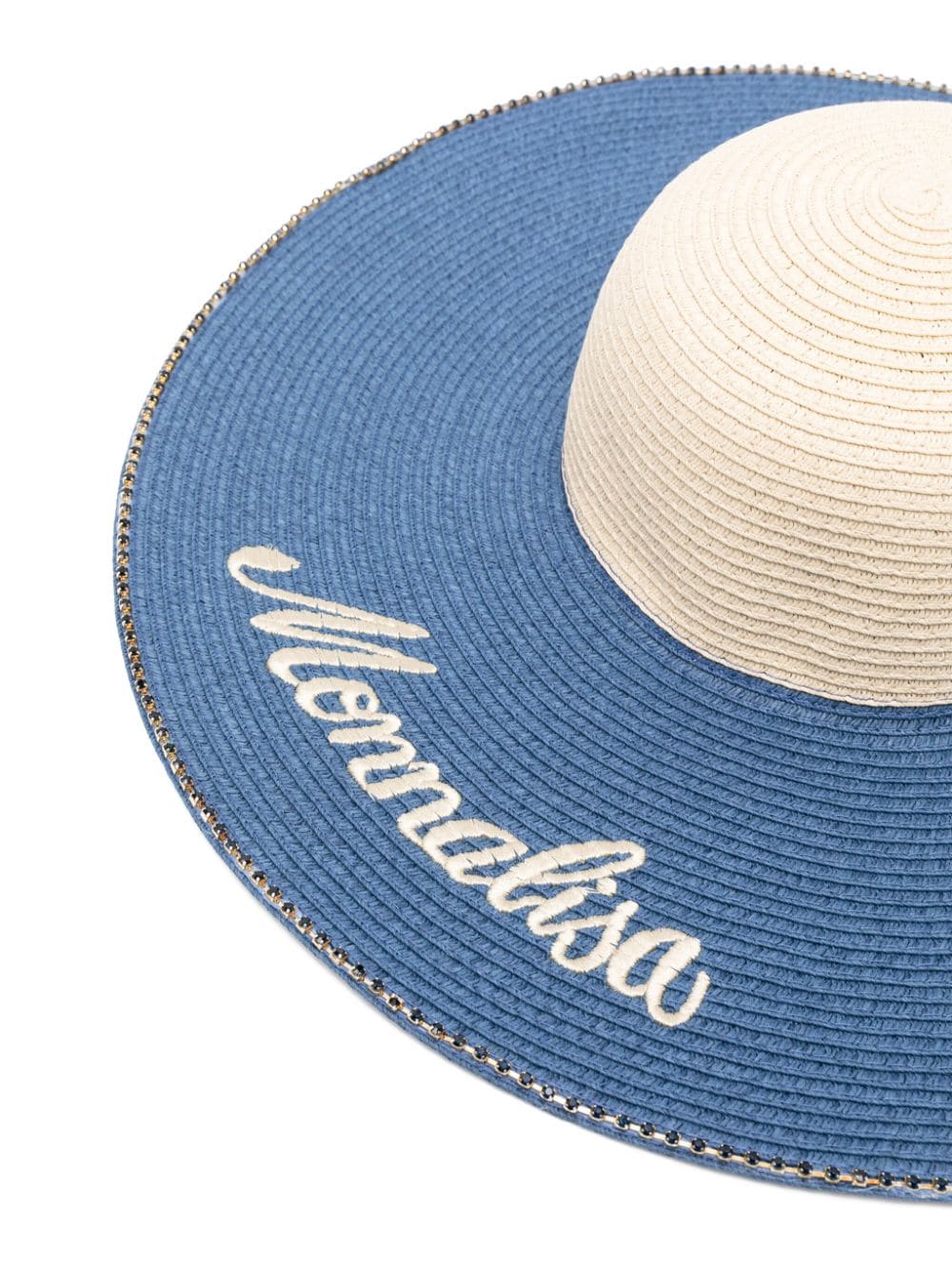 Cappello bambina blu/beige