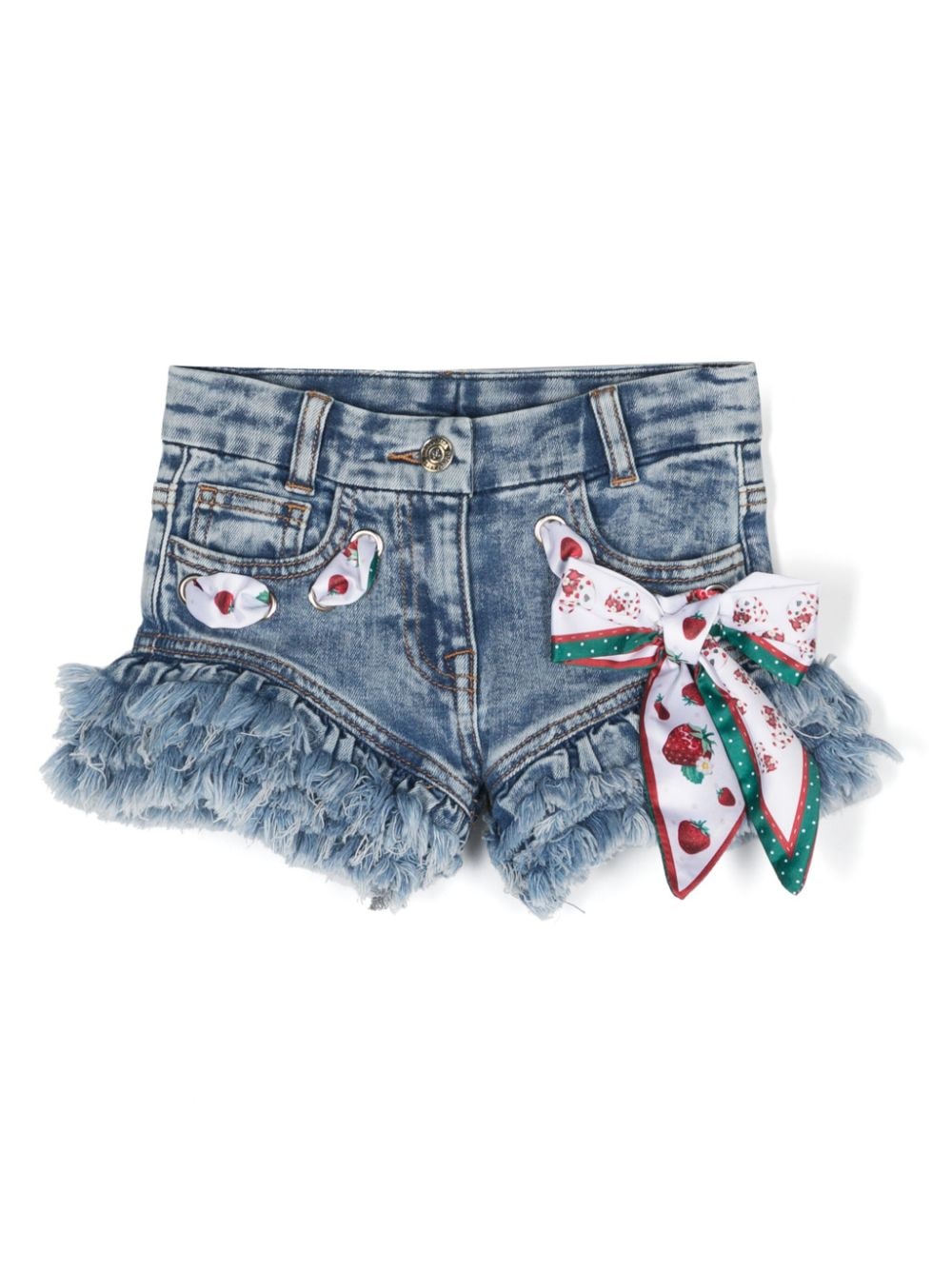 Shorts blu denim bambina