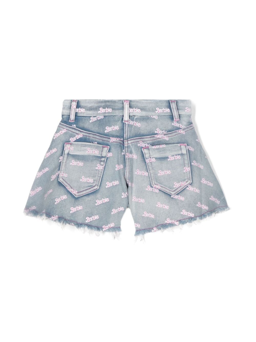 Shorts bambina blu/bianco