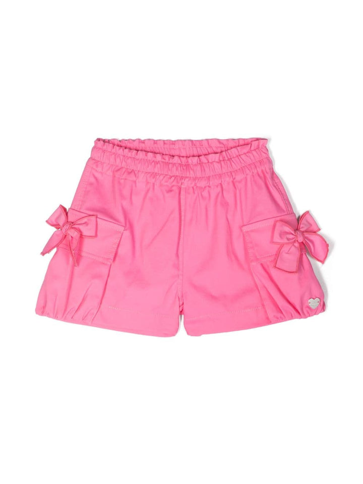 Shorts bambina rosa pastello