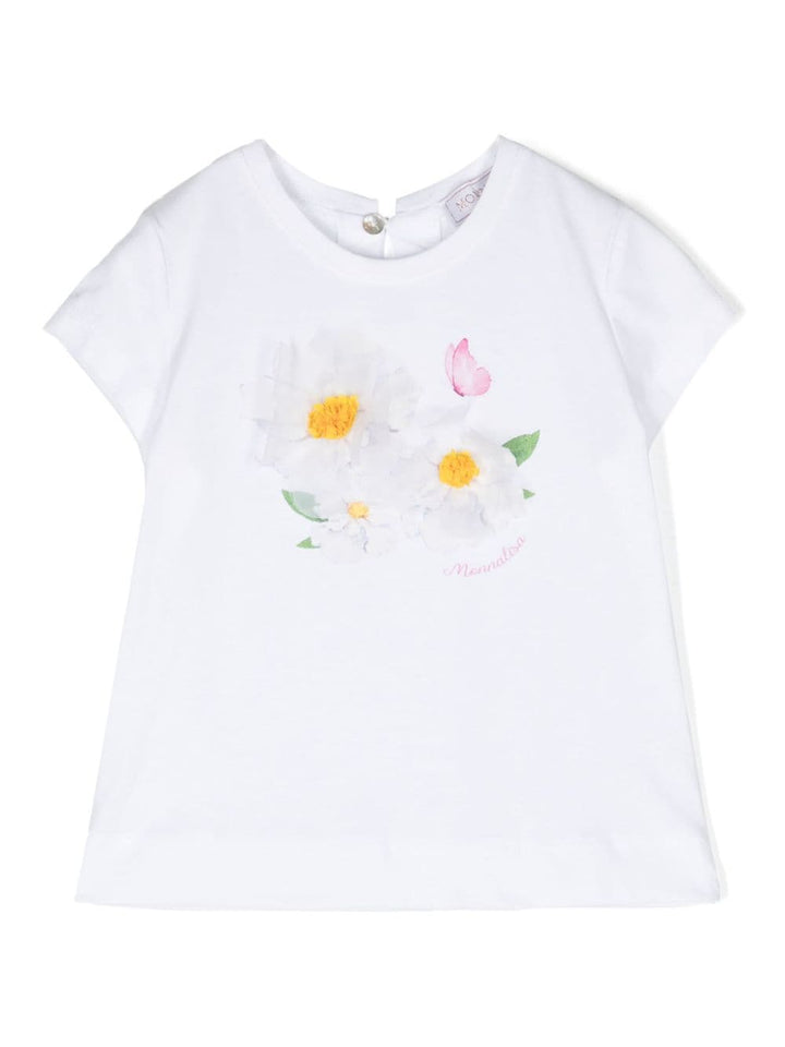 T-shirt bianca neonata