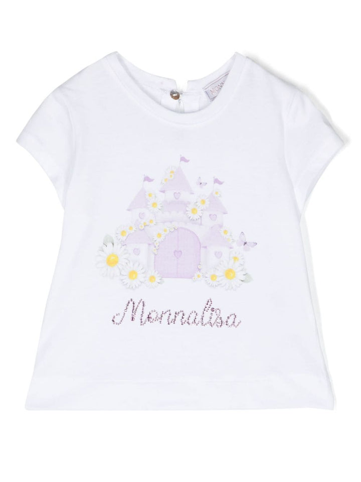 T-shirts bébé fille blanc/multicolore