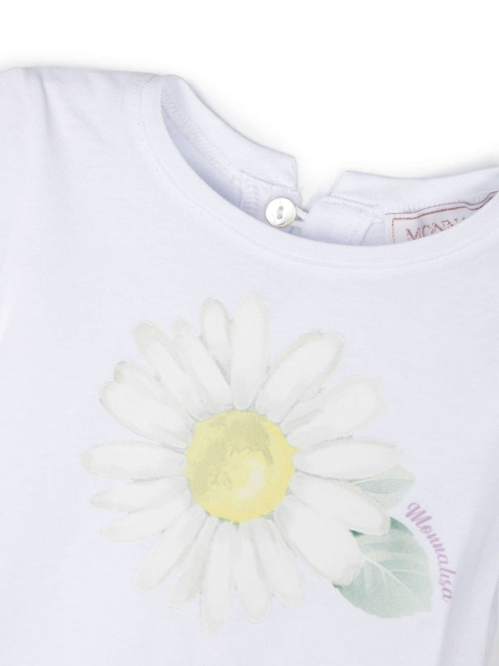 T-shirt neonata bianca