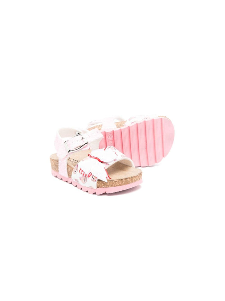 Sandales bébé fille roses